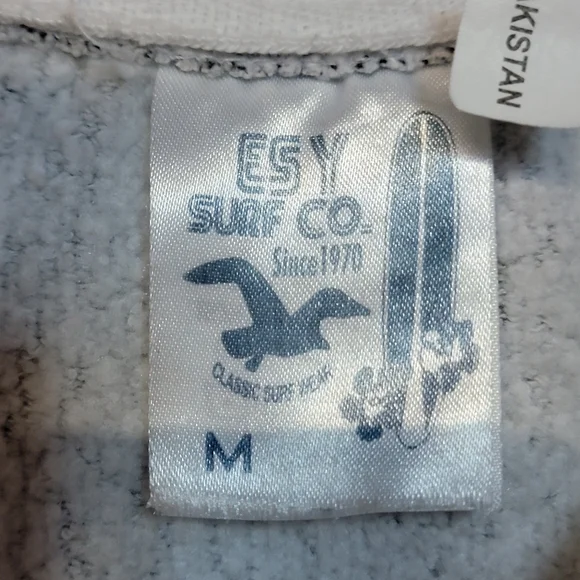 ESY Surf Co. Gray Pullover Quarter Zip - Picture 4 of 8